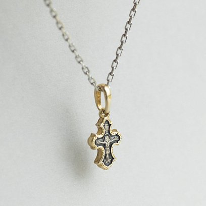 Детский крестик с позолотой 131812 №3