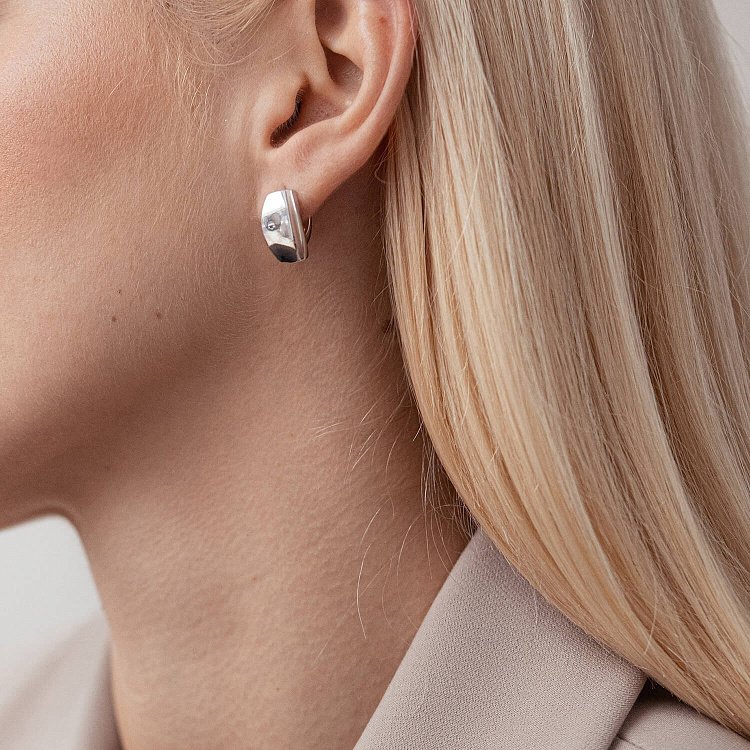 Срібні сережки "Адель" 4936 від ювелірного магазину Онікс - 6