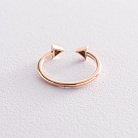 Золотое кольцо "Стрелы" к05543 от ювелирного магазина Оникс - 4