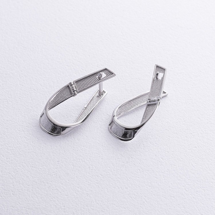 Сережки "Alicia" у білому золоті с08748 від ювелірного магазину Онікс - 2