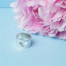 Серебряное кольцо "Сердце" 112229 от ювелирного магазина Оникс - 6