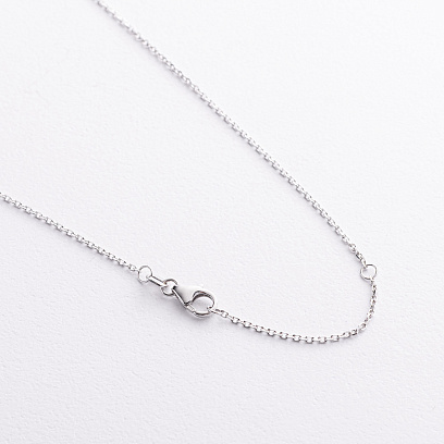 Золотое колье "Сердечки" с бриллиантам колб0184va №3