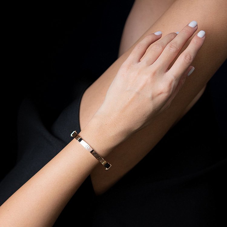 Браслет Love з червоного золота (0.6 см) б03296 від ювелірного магазину Онікс - 1