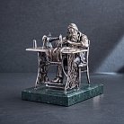 Серебряная фигура ручной работы "Портной" сер00060 от ювелирного магазина Оникс
