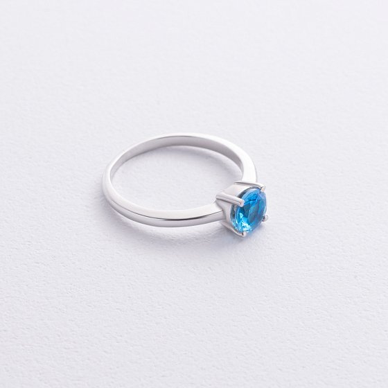 Серебряное кольцо с кварцом 1852/1р-QSWB №3