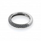 Золотое кольцо с черными бриллиантами кб0119vi от ювелирного магазина Оникс - 1