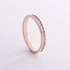 Золотое кольцо с дорожкой камней к02309 от ювелирного магазина Оникс