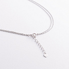 Двойное серебряное колье "Монетка" 908-01104 от ювелирного магазина Оникс - 2