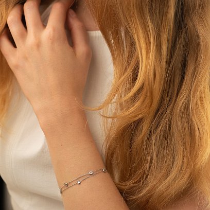 Серебряный браслет с фианитами 905-01592 №6