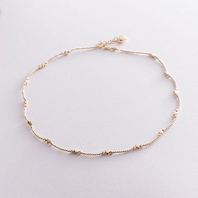 Золоте кольє "Сердечка" кол01384