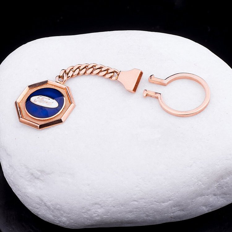 Золотий брелок "Ford-Форд" (емаль) бр00001ф від ювелірного магазину Онікс - 3