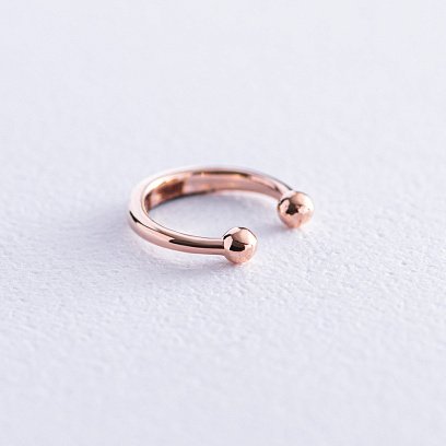 Серьга - каффа в красном золоте с07911 №3