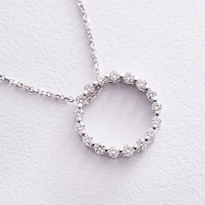 Золотое колье с бриллиантами колб0109z №3