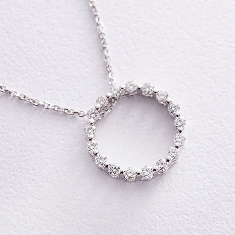 Золотое колье с бриллиантами колб0109z от ювелирного магазина Оникс - 2