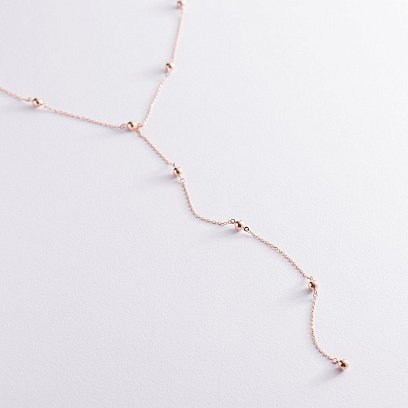 Колье "Шарики" в красном золоте кол01953 №3