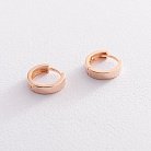 Серьги - кольца в красном золоте с07431 от ювелирного магазина Оникс