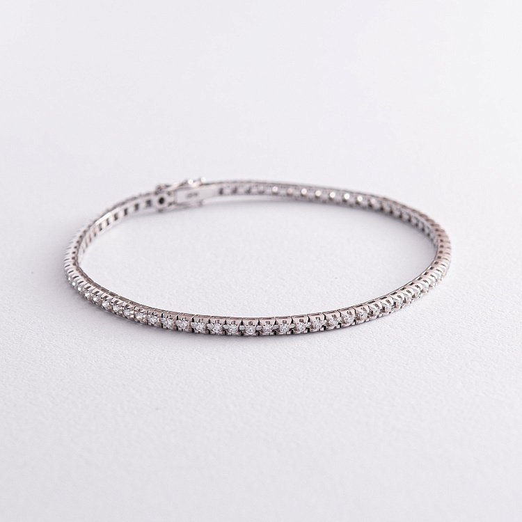 Браслет в белом золоте с бриллиантами 518771501 от ювелирного магазина Оникс