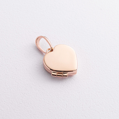 Золотий кулон "Серце" для фотографії п01617 №3