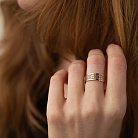 Обручальное кольцо "Вышиванка" в красном золоте 210292400 от ювелирного магазина Оникс - 3