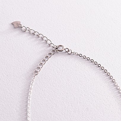 Серебряное колье "Звездочки" 181199 №4