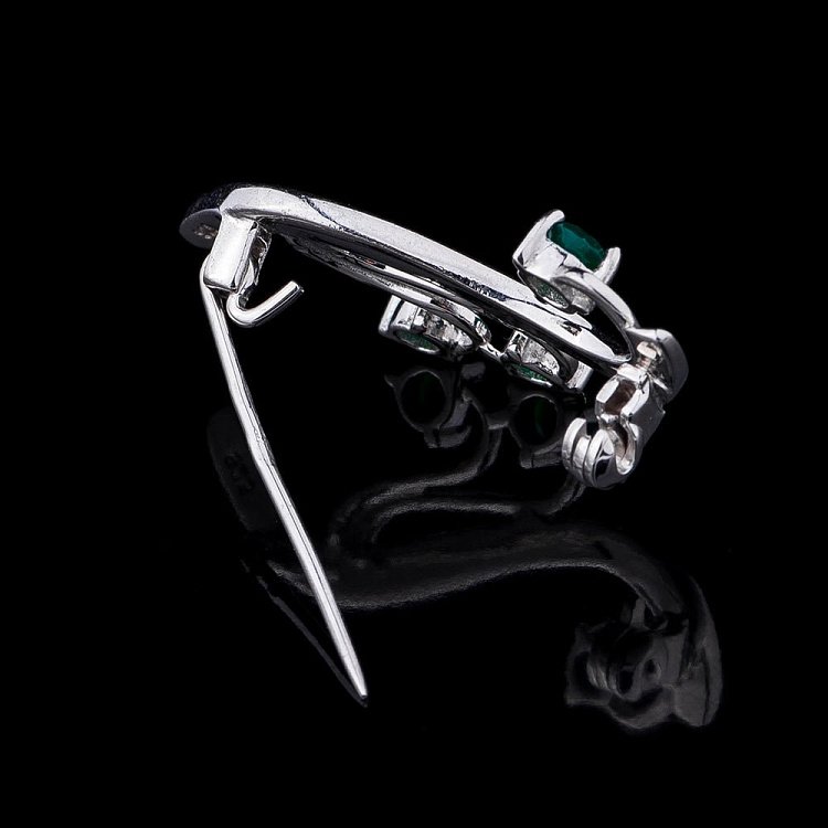 Срібна брошка (топаз) т16061 від ювелірного магазину Онікс - 1