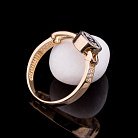 Эксклюзивное золотое кольцо с фианитами к04300 от ювелирного магазина Оникс - 2