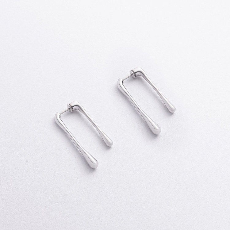 Серебряные серьги - капельки "Clio" 1514 от ювелирного магазина Оникс