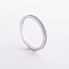 Срібна каблучка з фіанітами 1909/1р-CZ от ювелирного магазина Оникс