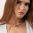 Кольє "Цвях" у червоному золоті (фіаніти) кол02445 от ювелирного магазина Оникс - 1