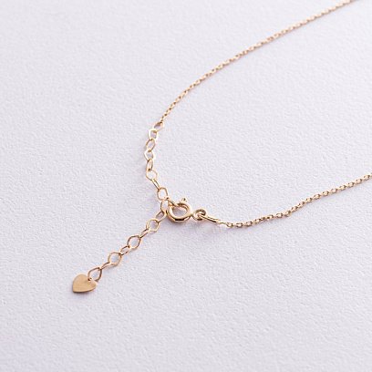 Золотое колье "Альма" (розовый фианит) кол02367 №8