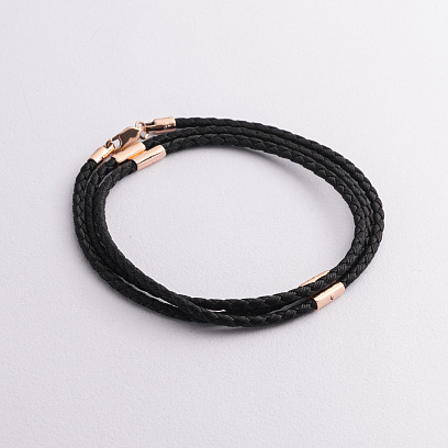 Ювелірний шнурок із золотою застібкою 7603500 №4