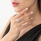 Золотое кольцо с бриллиантами R4095cha от ювелирного магазина Оникс - 1