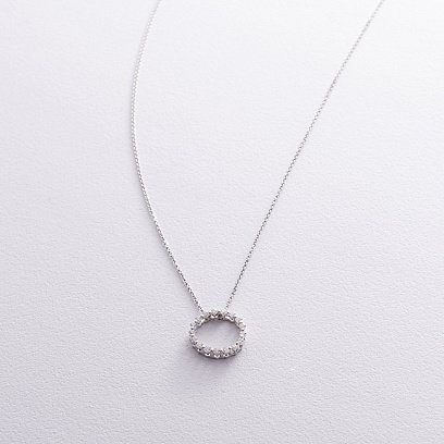 Золотое колье с бриллиантами колб0109z №6