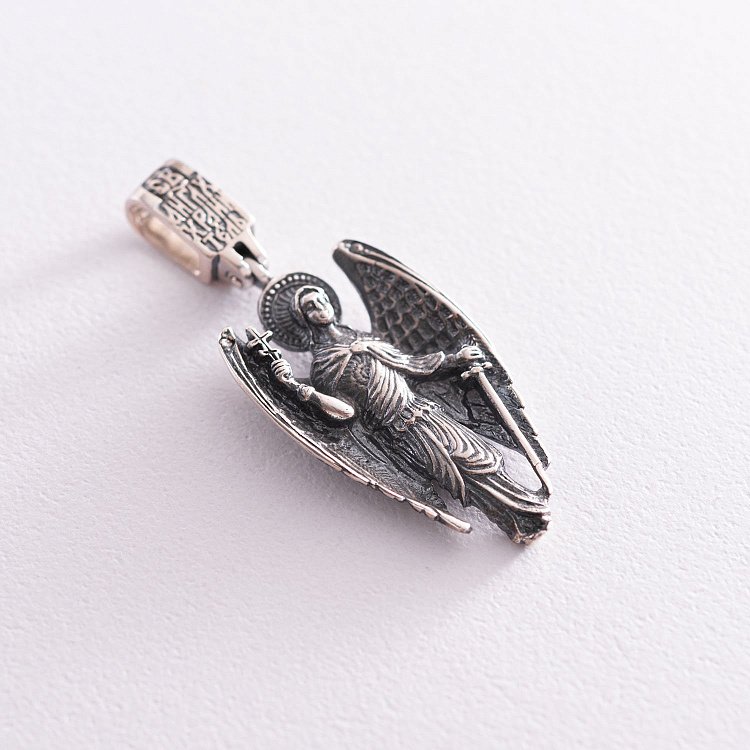 Срібна підвіска "Архангел" (чорніння) 13867 від ювелірного магазину Онікс