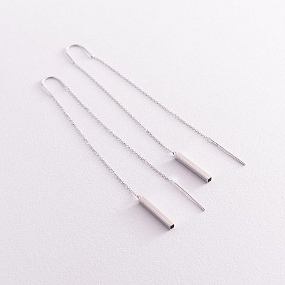 Золотые серьги - протяжки 580087вd