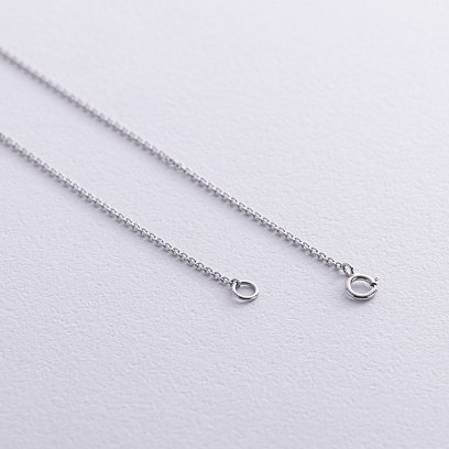 Золоте кольє з діамантами та різнокольоровими сапфірами колб0125gm №5