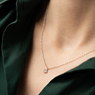 Золотое колье "Клевер" с бриллиантами колб0155lg от ювелирного магазина Оникс - 3