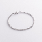 Браслет Теннис в белом золоте с белыми бриллиантами бб0050sm от ювелирного магазина Оникс