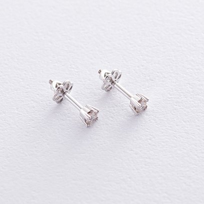 Золоті сережки-пусети (діамант) сб0212 №3