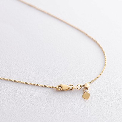 Кольє - чокер з хрестиками в жовтому золоті кол00981 №4