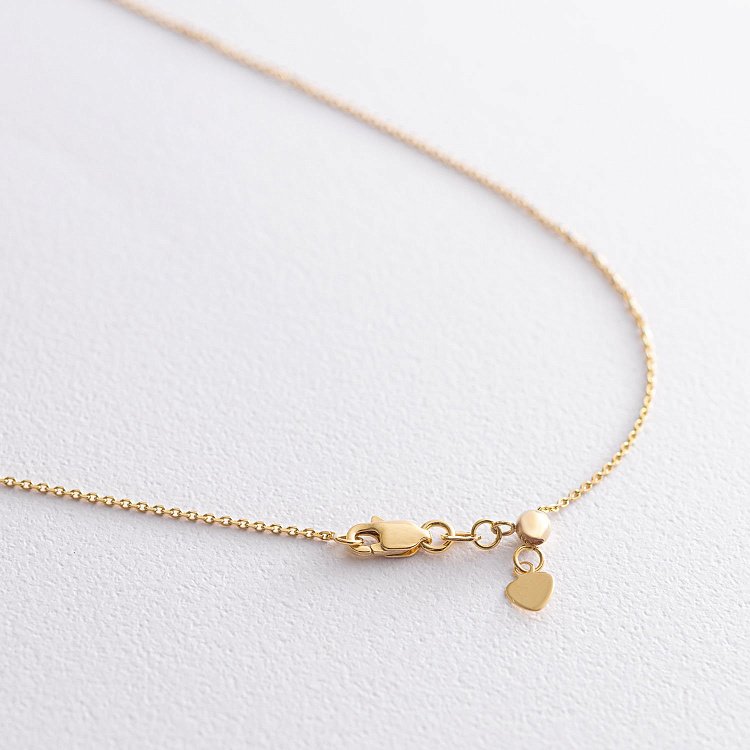 Кольє - чокер з хрестиками в жовтому золоті кол00981 від ювелірного магазину Онікс - 3