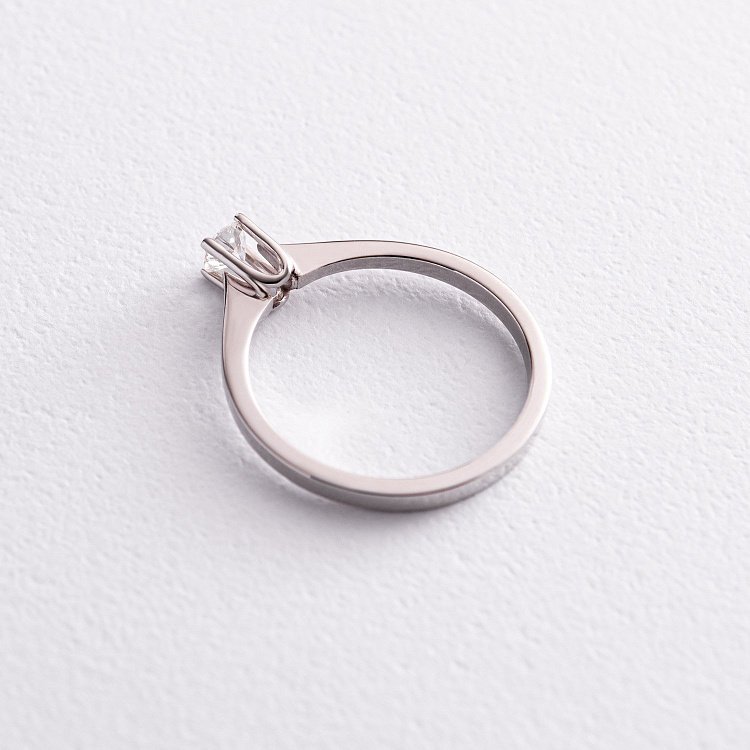 Помолвочное золотое кольцо с бриллиантом 24051121 от ювелирного магазина Оникс - 4