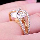 Золотое женское кольцо к02412 от ювелирного магазина Оникс - 6
