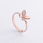 Золотое кольцо "Бабочка" с бриллиантами 29592421 от ювелирного магазина Оникс