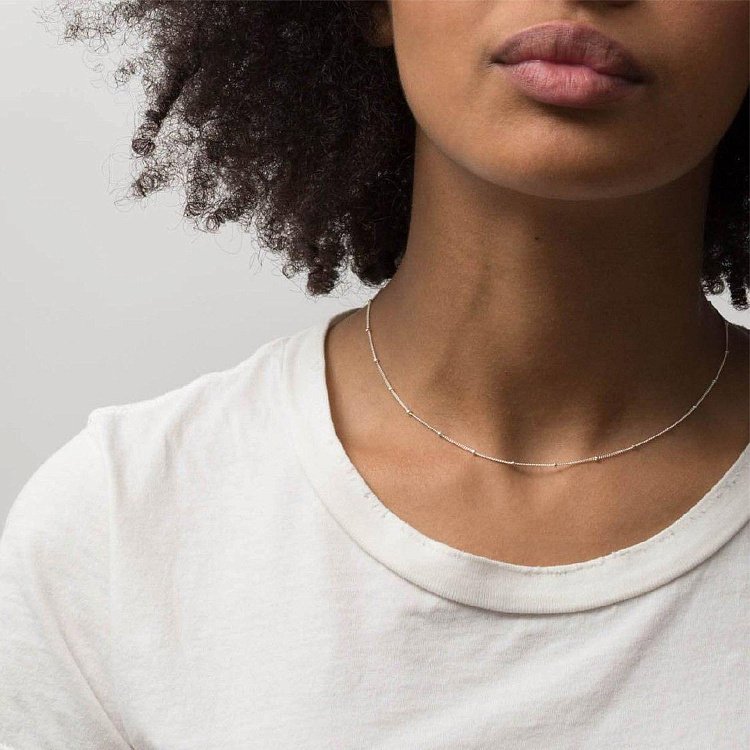 Серебряное колье "Утонченность" 181055 от ювелирного магазина Оникс - 6