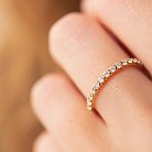Золотое кольцо с дорожкой камней (бриллианты) кб0463ca от ювелирного магазина Оникс - 1