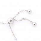 Срібний браслет "Клевер і сердечко" (фіаніт) 141253 от ювелирного магазина Оникс - 2