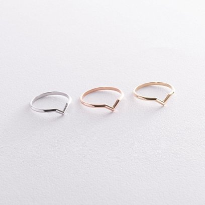 Каблучка "Viola" у червоному золоті к07607 №3