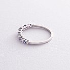 Золотий перстень з діамантами і сапфірами кб0215di от ювелирного магазина Оникс - 5