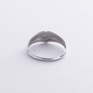 Серебряная печатка "Сердечко" (возможна гравировка) 7090 №2